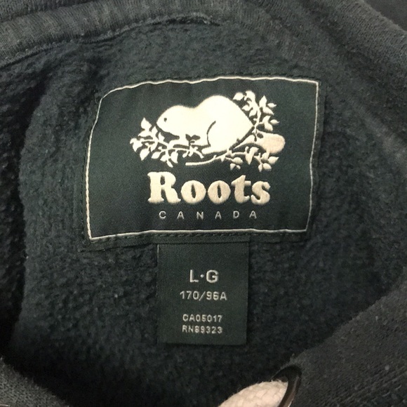Roots Drawstring Hoodie with Pockets (L) - Picture 4 of 6